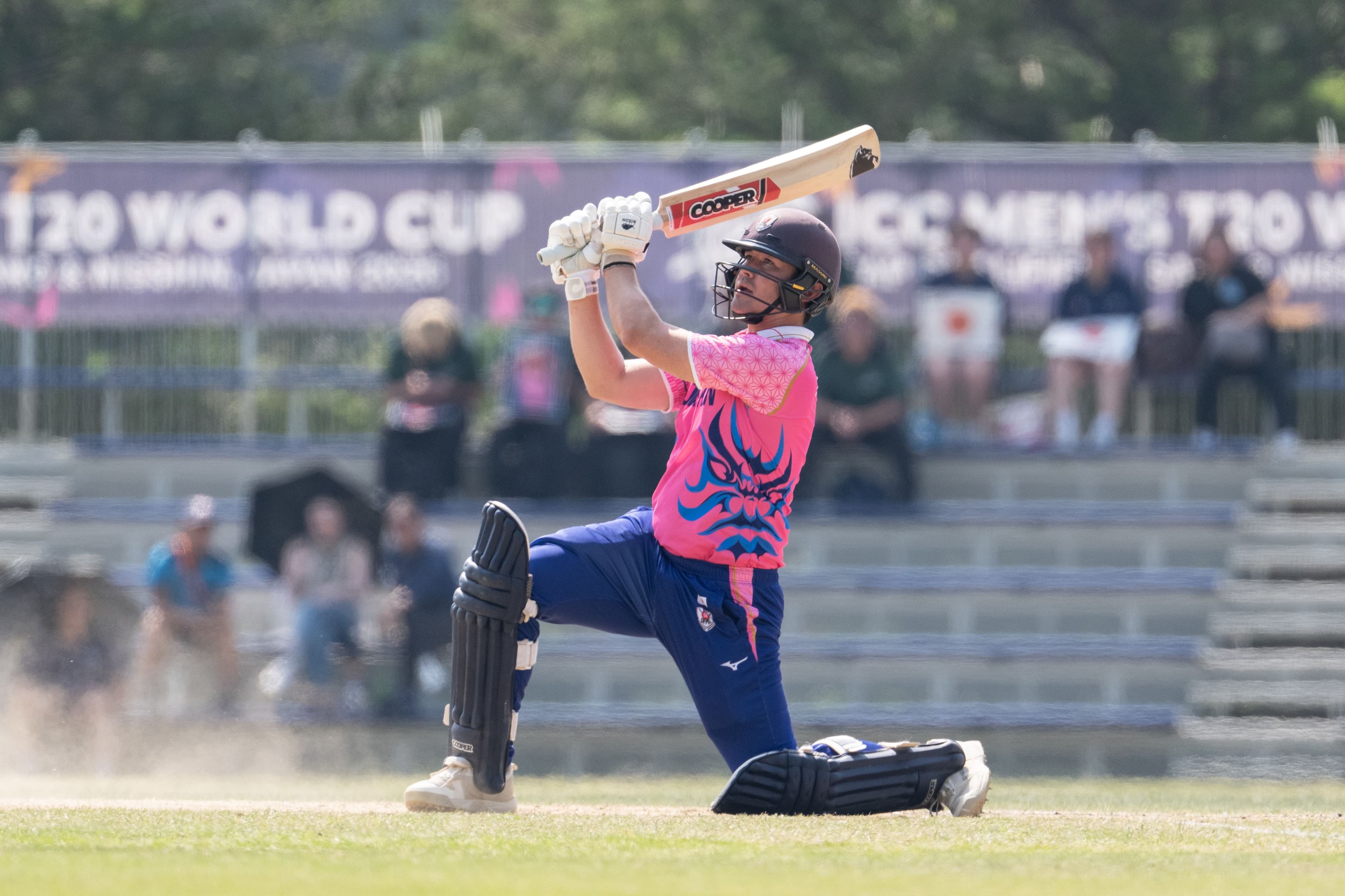 Kendel Kadowaki-Flemming hits a boundary
